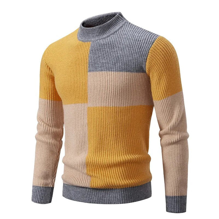 Drune | Strickblockmuster Pullover Stilvoll und Modern