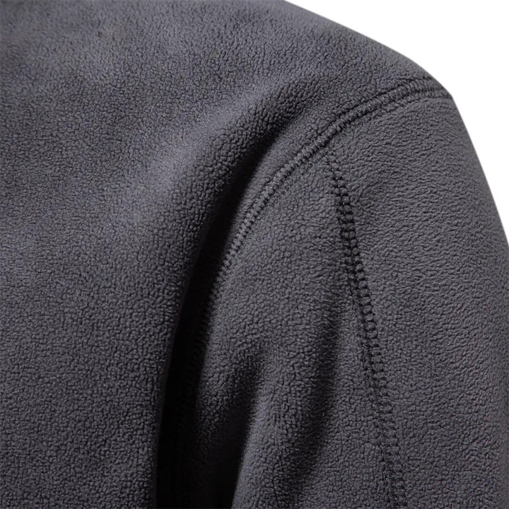 Drune | Klassische Fleecejacke mit Hohem Kragen Polyester Warm und Bequem
