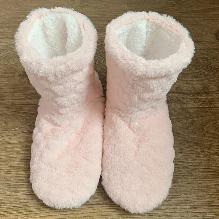 Drune | Memory Foam Hausschuhe mit Fell und Thermofunktion In Stiefelettengröße