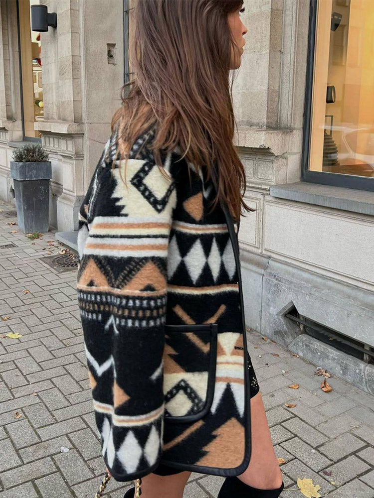 Drune | Herbstjacke mit Print