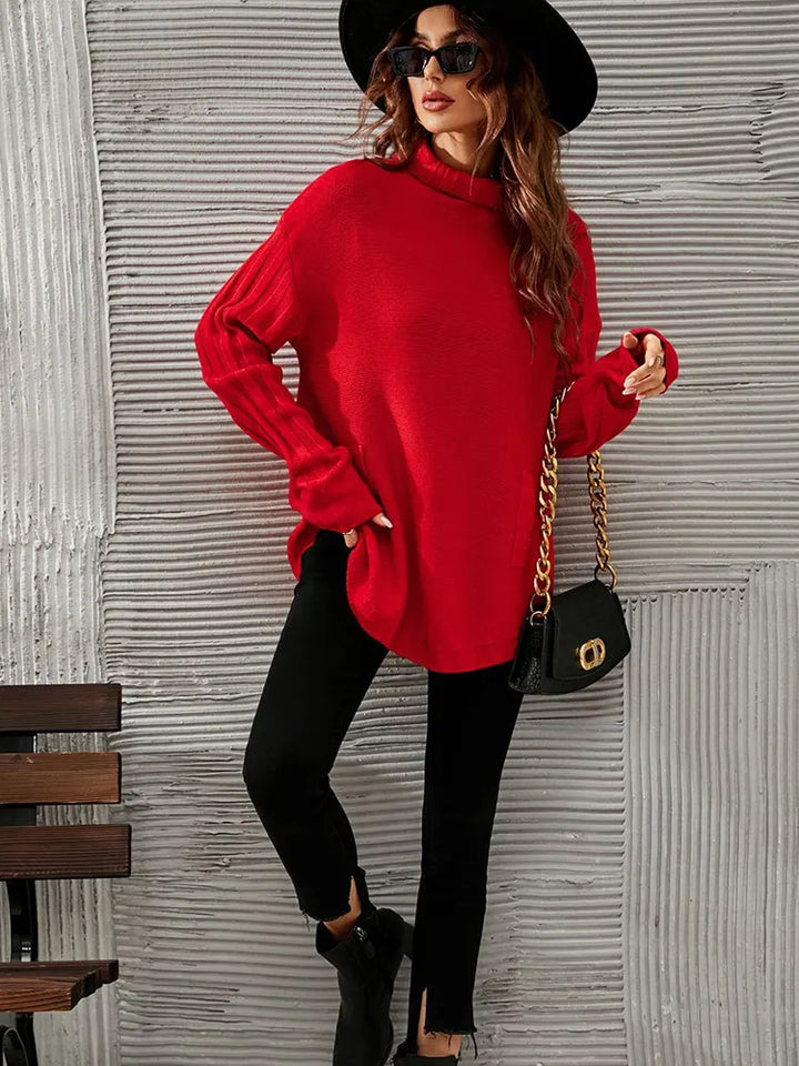 Drune | oversized Pullover mit Rollkragen