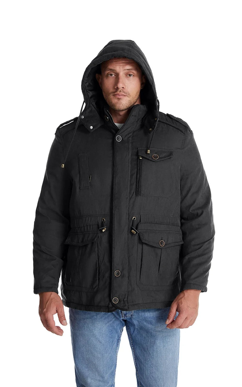Drune | Warme Winterjacke mit Fleece-Futter Gippeto