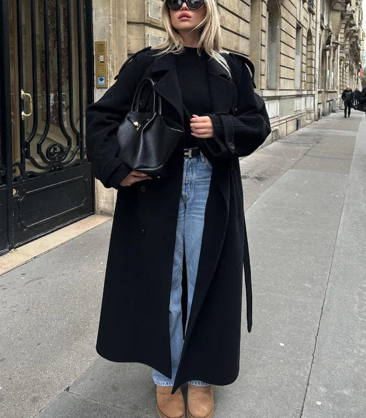 Drune | Damen Doppelt-knöpfiger Trenchcoat