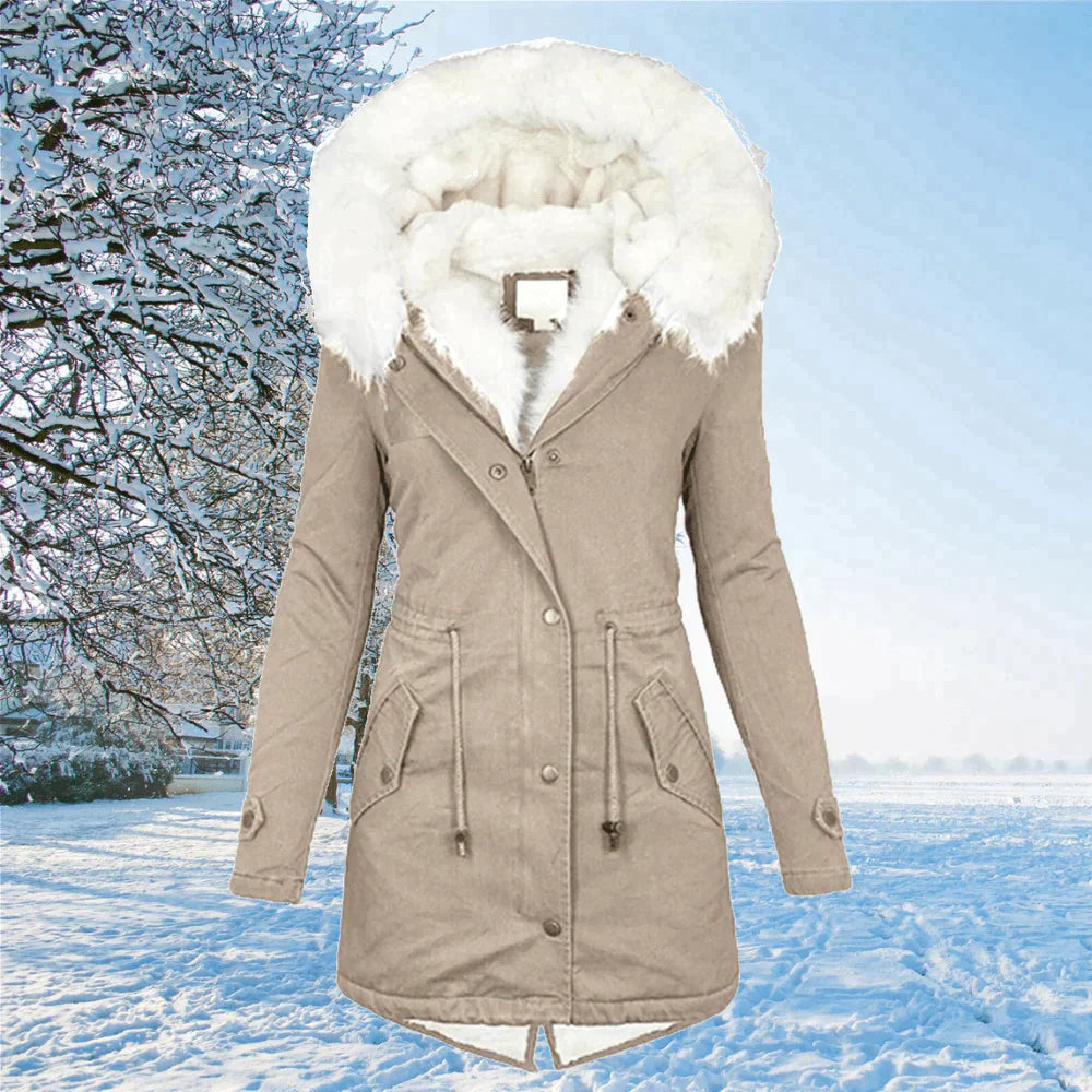 Drune | Parka-Mantel mit Kapuze und Pelzfutter