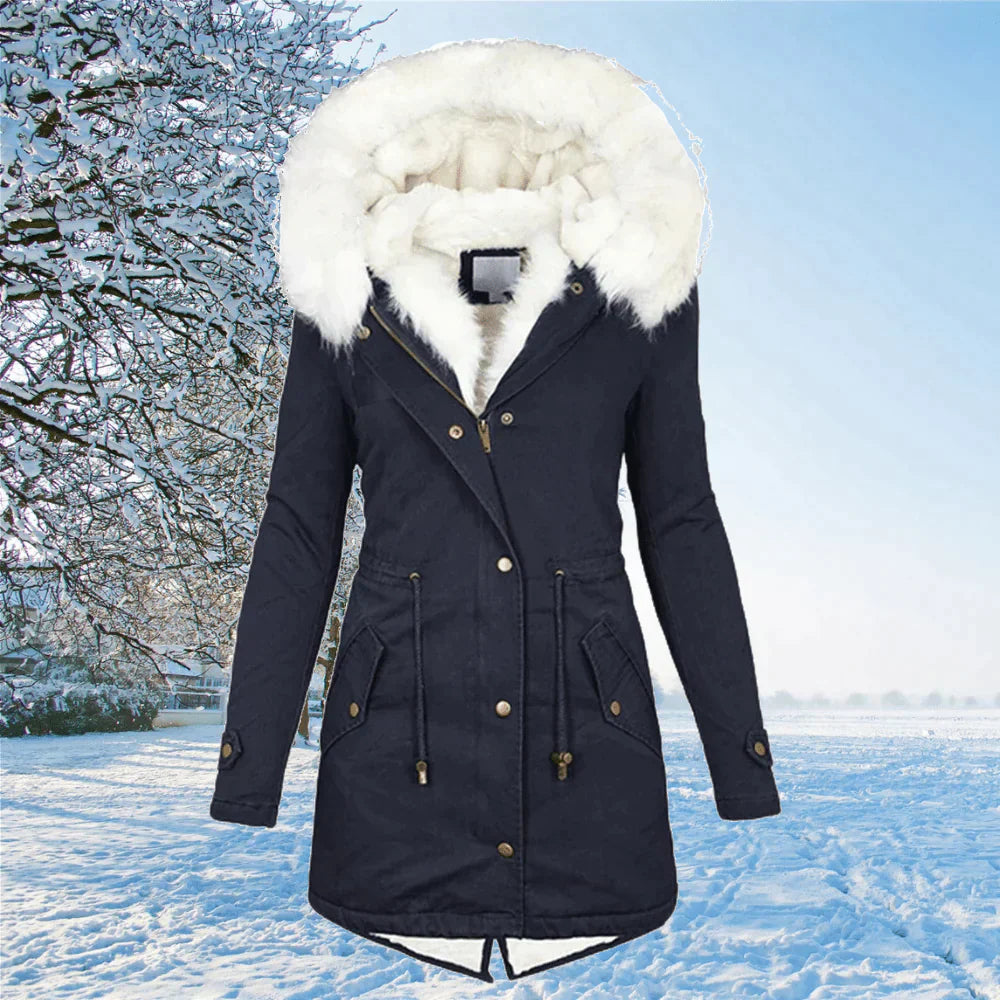 Drune | Der neue Parka Jacke mit Kapuze und Fellfutter in Übergröße