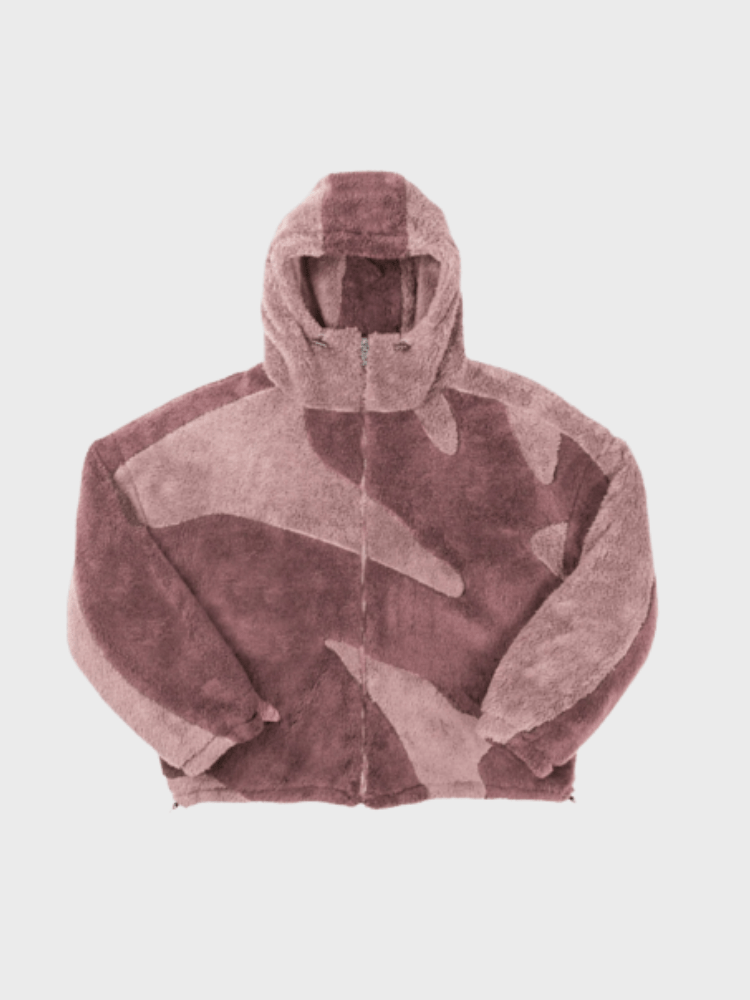 Drune | Herren Kapuzen Zip-Up Warm Fleece Jacke