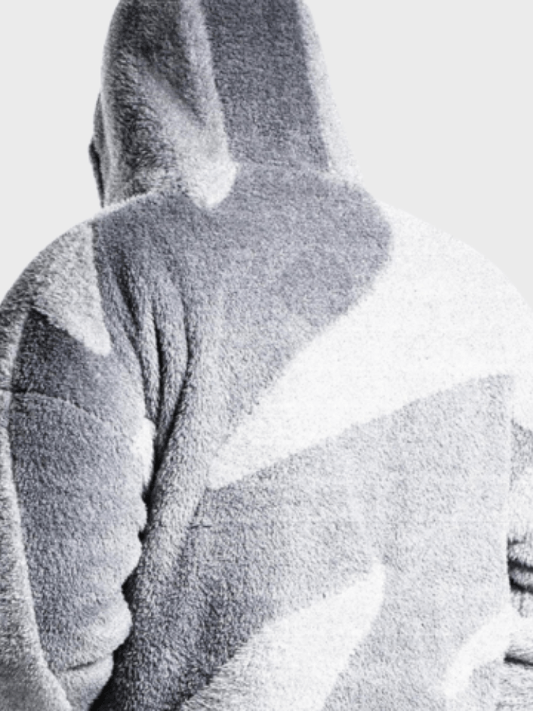 Drune | Herren Kapuzen Zip-Up Warm Fleece Jacke