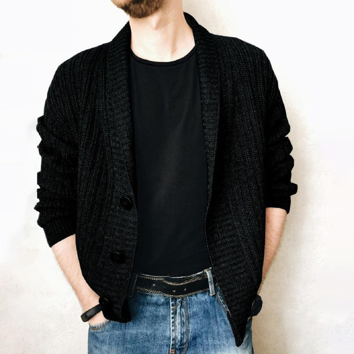 Drune | Fein Gestrickte Strickjacke Aus Warmem Baumwoll