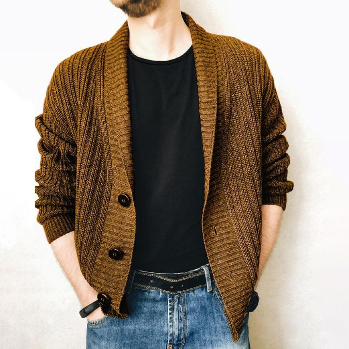 Drune | Fein Gestrickte Strickjacke Aus Warmem Baumwoll