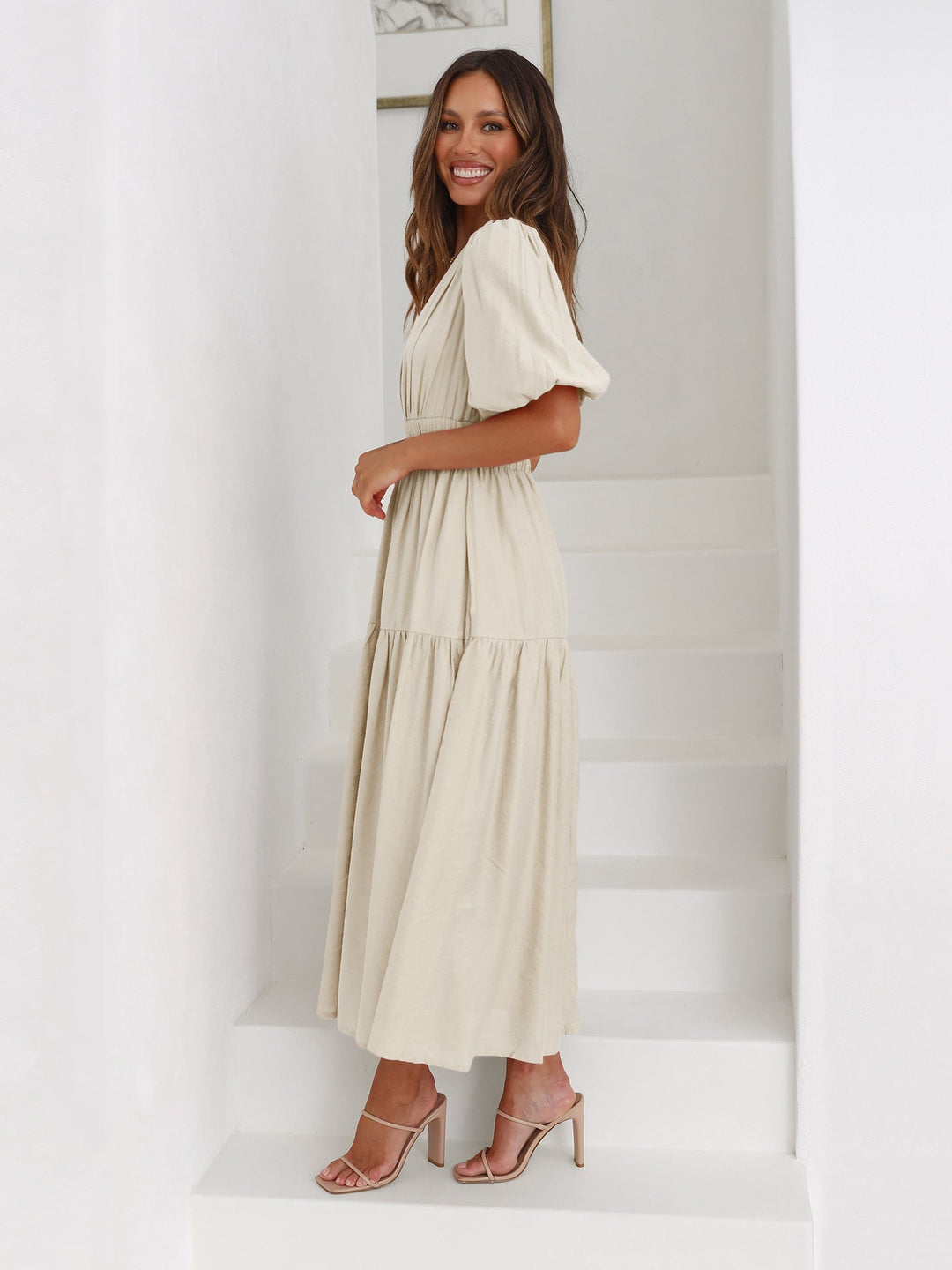 Drune | Elegantes Kleid mit Puffärmeln