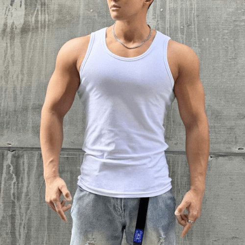 Drune | Ärmelloses Fit T-Shirt Herren Bequem Und Schnelltrocknendes Material