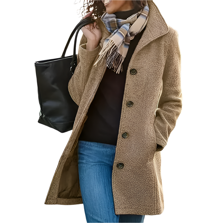 Drune | Lange Freizeit Damenjacke in Grau, Grün und Khaki