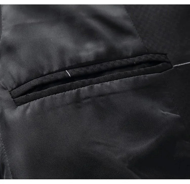 Drune | Herren Blazer - Blazer mit weißen Drucken