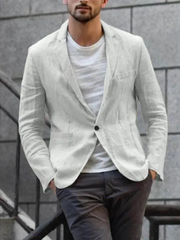 Drune | Herren Blazer - Lässiger Leinenblazer