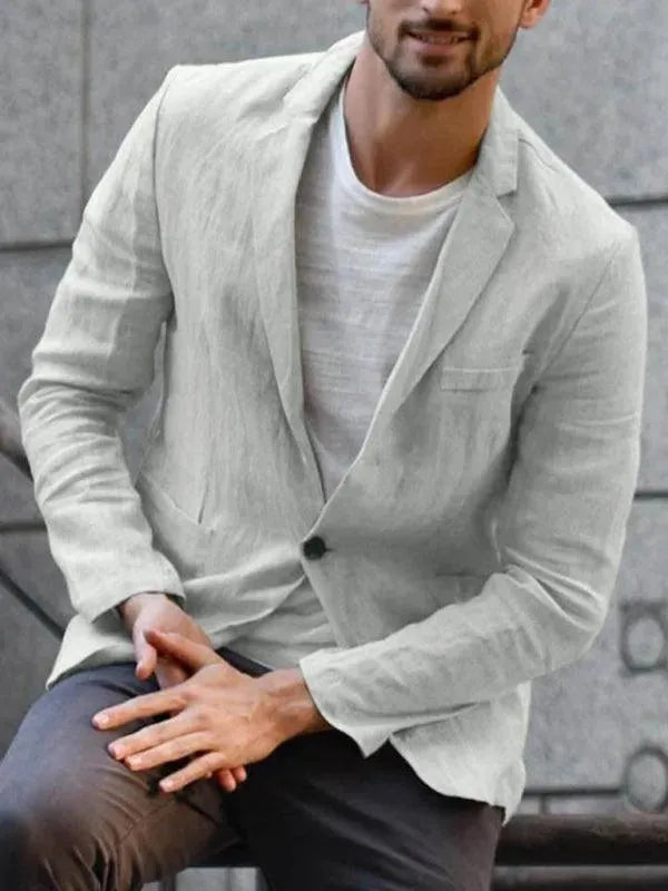 Drune | Herren Blazer - Lässiger Leinenblazer