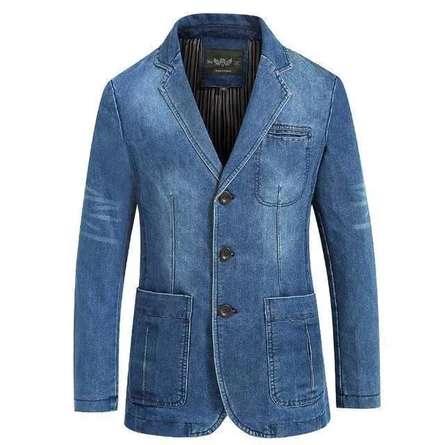 Drune | Herren Blazer - Cowboy Denim Jeans Blazer