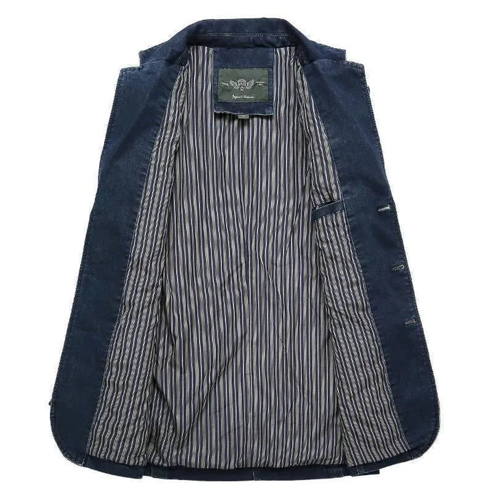Drune | Herren Blazer - Cowboy Denim Jeans Blazer