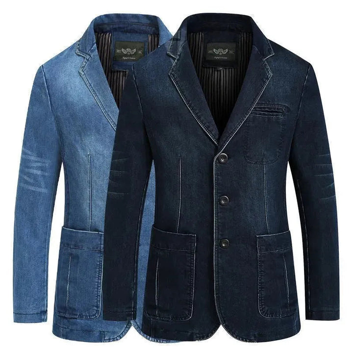 Drune | Herren Blazer - Cowboy Denim Jeans Blazer