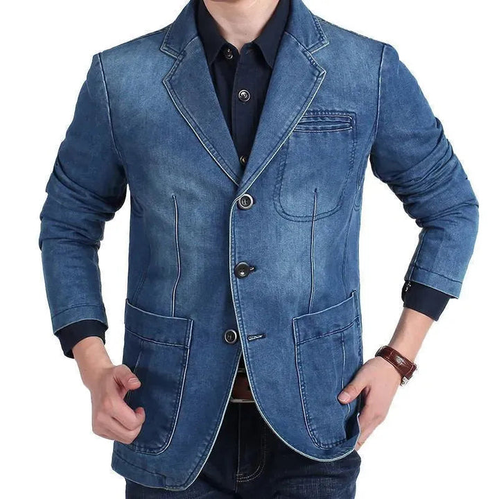Drune | Herren Blazer - Cowboy Denim Jeans Blazer