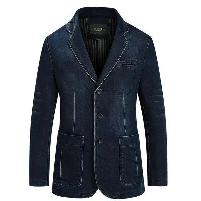 Drune | Herren Blazer - Cowboy Denim Jeans Blazer