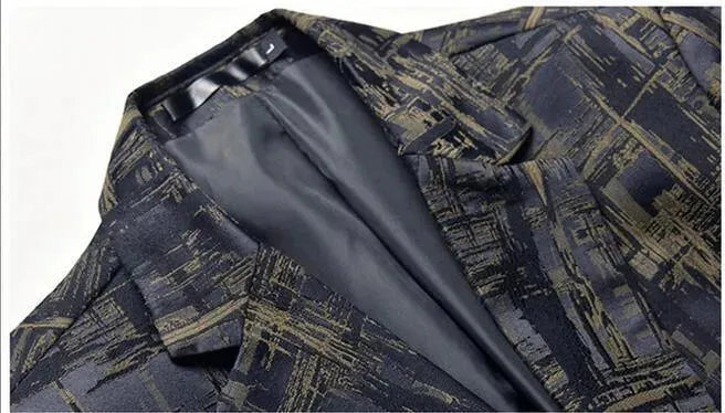 Drune | Herren Blazer - Geometrischer Blazer