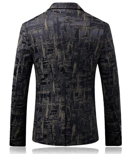 Drune | Herren Blazer - Geometrischer Blazer