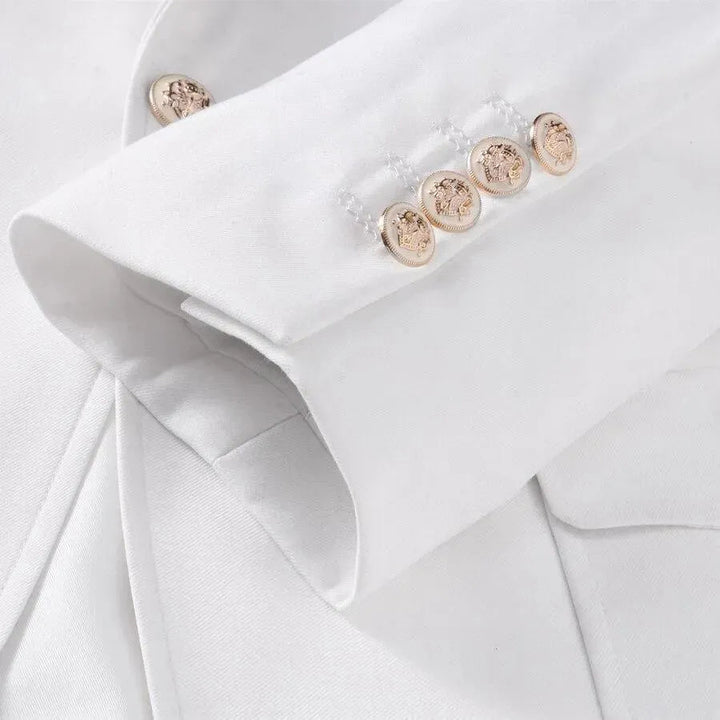 Drune | Herren Blazer - Mehrtaschen Weißer Blazer