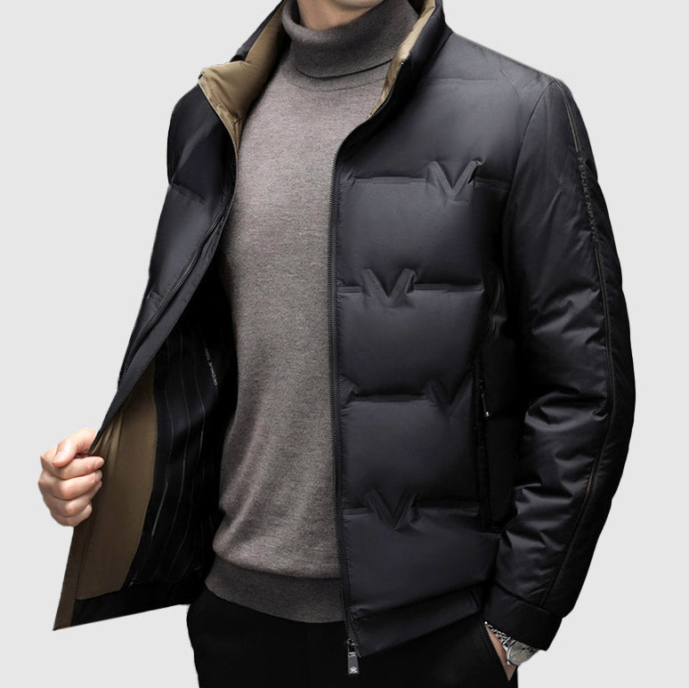 Drune | Entenfedern Winter Reißverschlussjacke