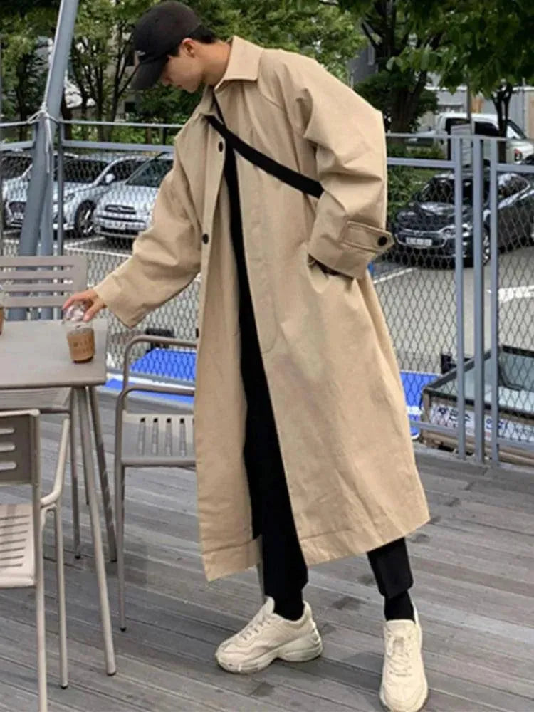 Drune | Herren Lange Übergroße Steppjacke