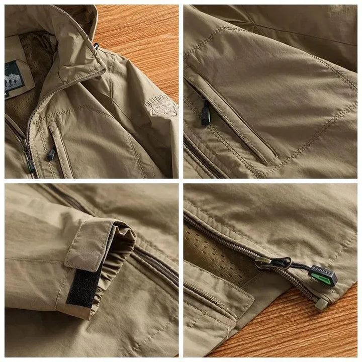 Drune | Herren Wasserdichte Militär Windbreaker Jacke