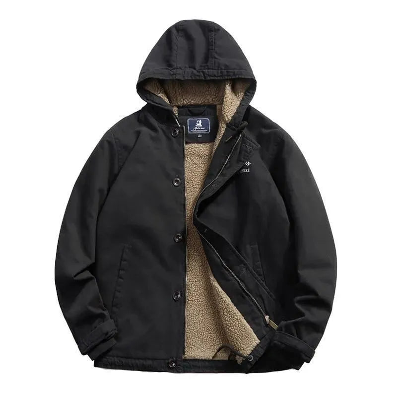 Drune | Herren Safari-Jacke mit Eingrifftaschen