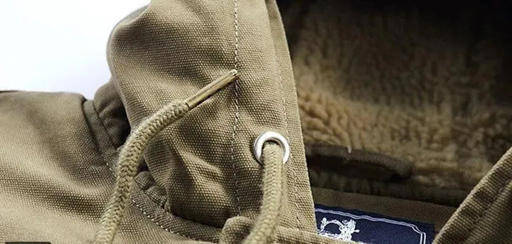 Drune | Herren Safari-Jacke mit Eingrifftaschen