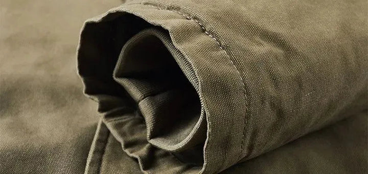 Drune | Herren Safari-Jacke mit Eingrifftaschen