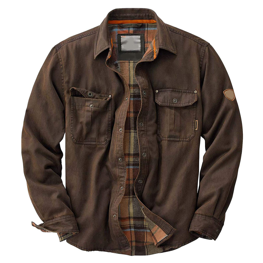 Drune | Herren All-Season Wachs Truckerjacke - Strapazierfähige Oberbekleidung