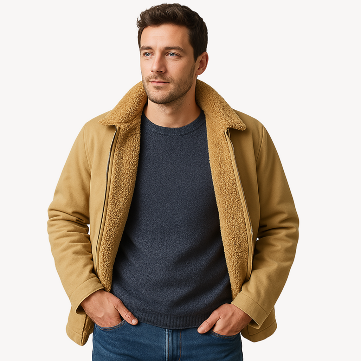 Drune | Herren Sherpa-Fleecejacke - Vielseitige Winter-Schicht