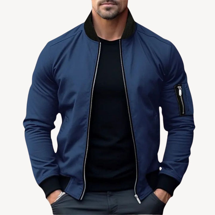 Drune | Herren Klassische Zip-Up Bomberjacke - Vielseitig & Stylisch