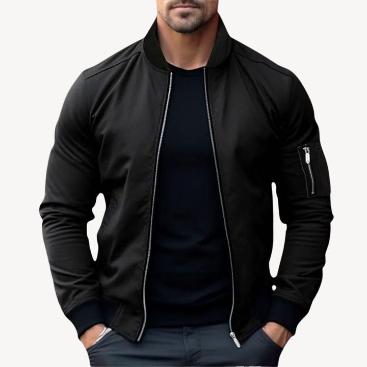 Drune | Herren Klassische Zip-Up Bomberjacke - Vielseitig & Stylisch