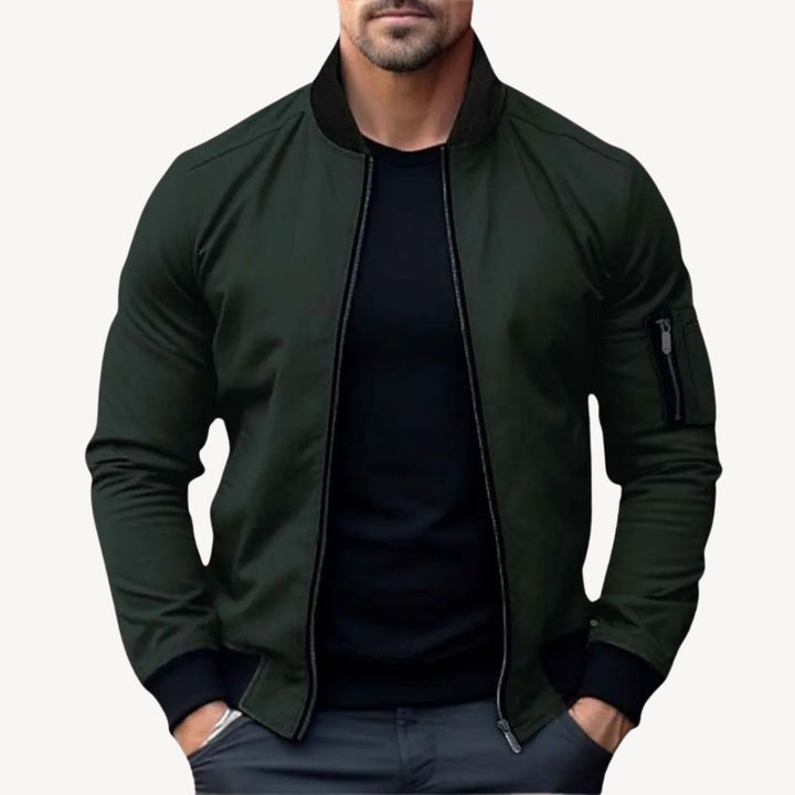 Drune | Herren Klassische Zip-Up Bomberjacke - Vielseitig & Stylisch