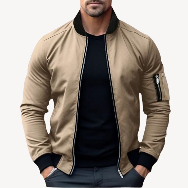 Drune | Herren Klassische Zip-Up Bomberjacke - Vielseitig & Stylisch