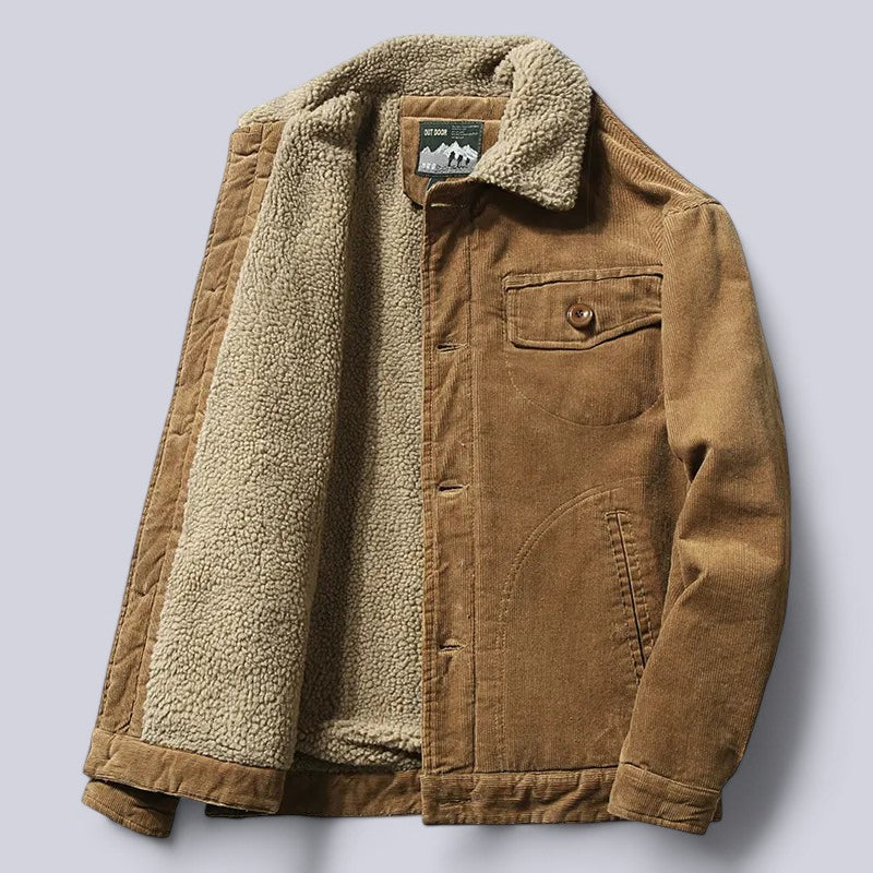 Drune | Herren Cordjacke Herbst mit weichem Innenfutter