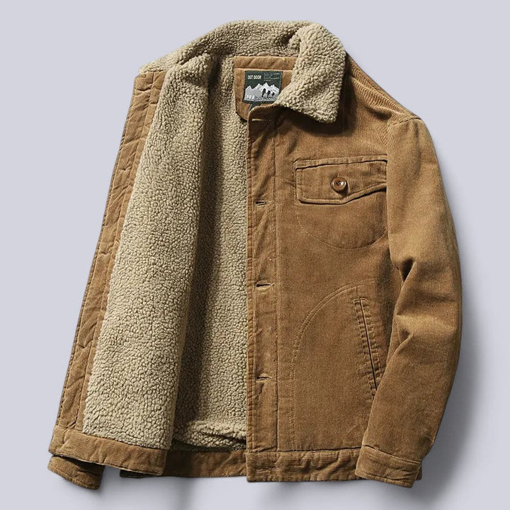 Drune | Herren Cordjacke Herbst mit weichem Innenfutter