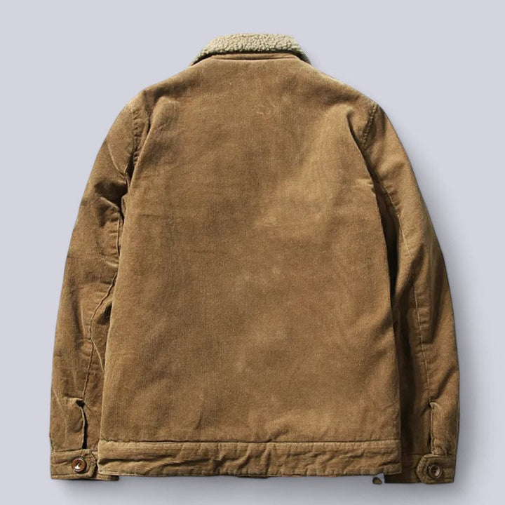 Drune | Herren Cordjacke Herbst mit weichem Innenfutter