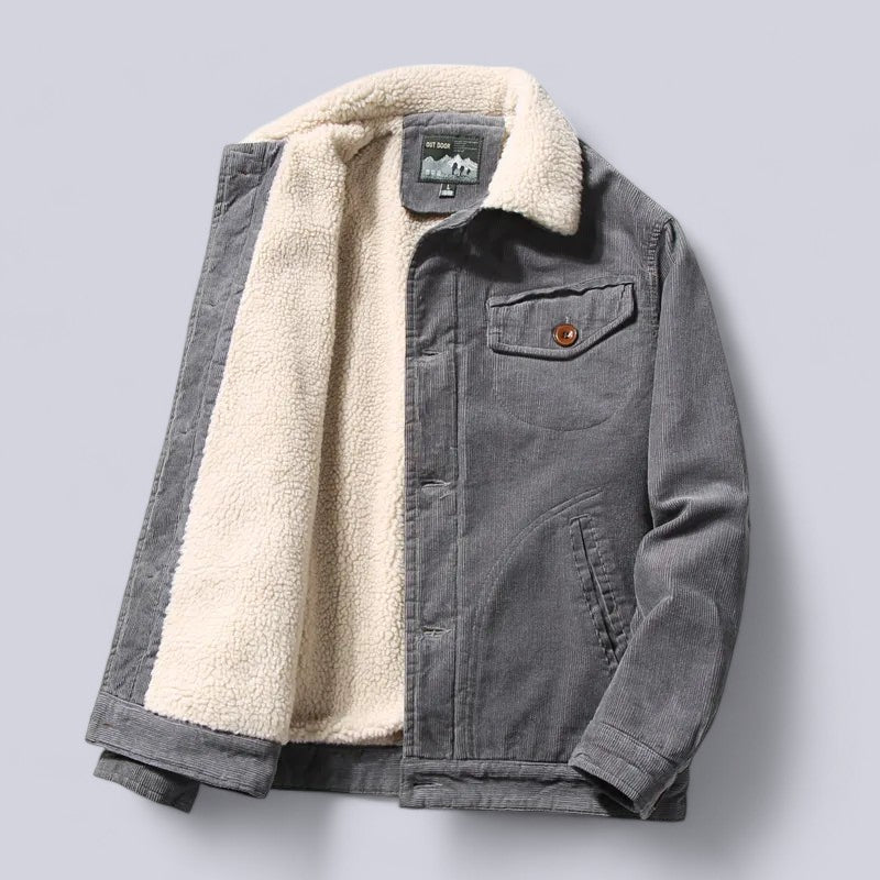 Drune | Herren Cordjacke Herbst mit weichem Innenfutter