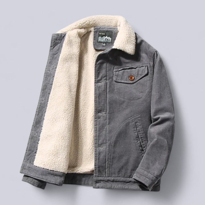 Drune | Herren Cordjacke Herbst mit weichem Innenfutter