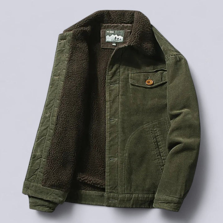 Drune | Herren Cordjacke Herbst mit weichem Innenfutter