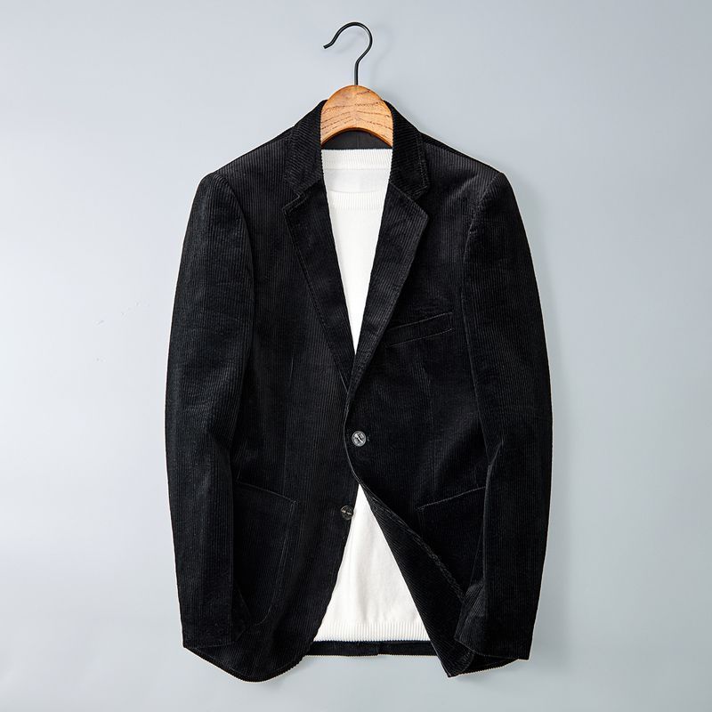 Drune | Herren Cordhosenjacke – Eingekerbter Revers, Smart Casual Blazer