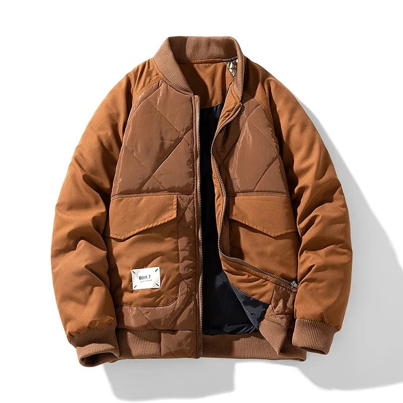 Drune | Männer Steppbomberjacke Aus Strapazierfähigem Material