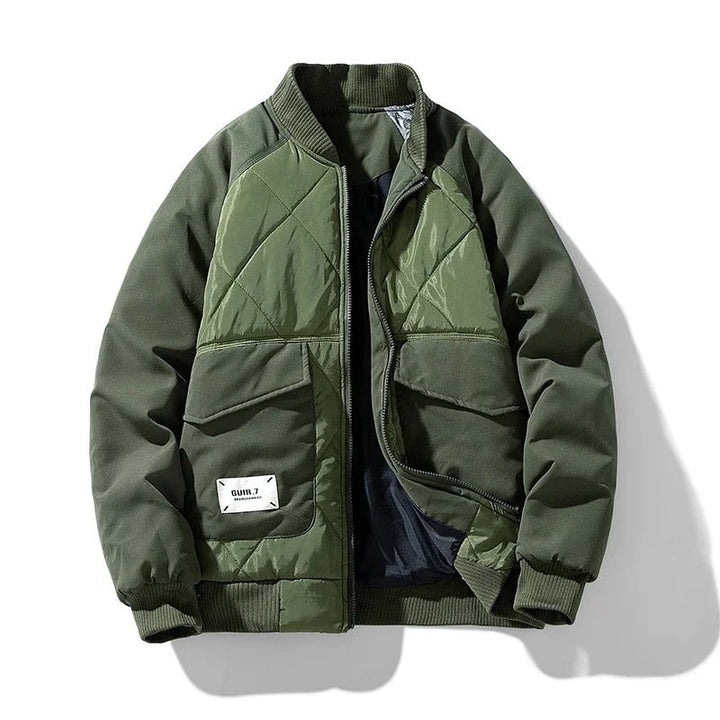 Drune | Männer Steppbomberjacke Aus Strapazierfähigem Material