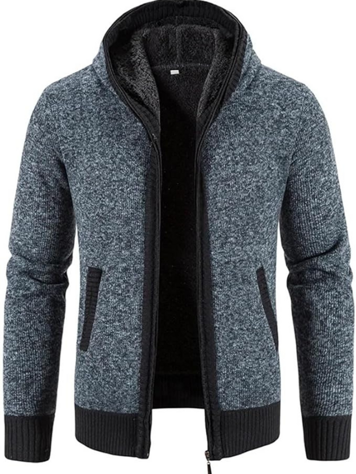 Drune | Kapuzenpullover Mit Reißverschluss Aus Strick in Der Farbe Chai Für Herren