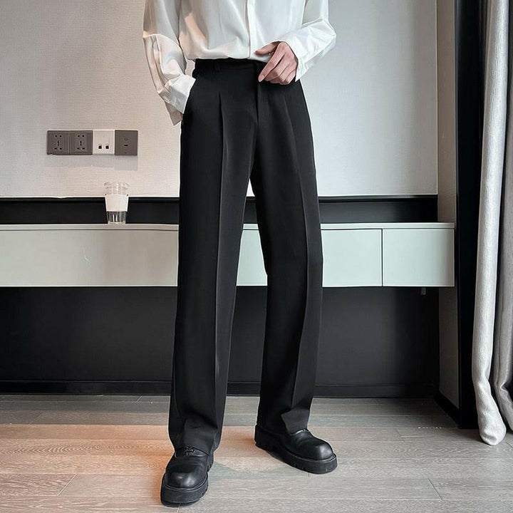 Drune | Herren Hochbund Lässig Weite Beinhose für Ultimativen Komfort